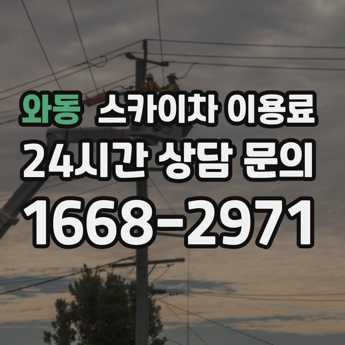 와동 스카이차 이용료