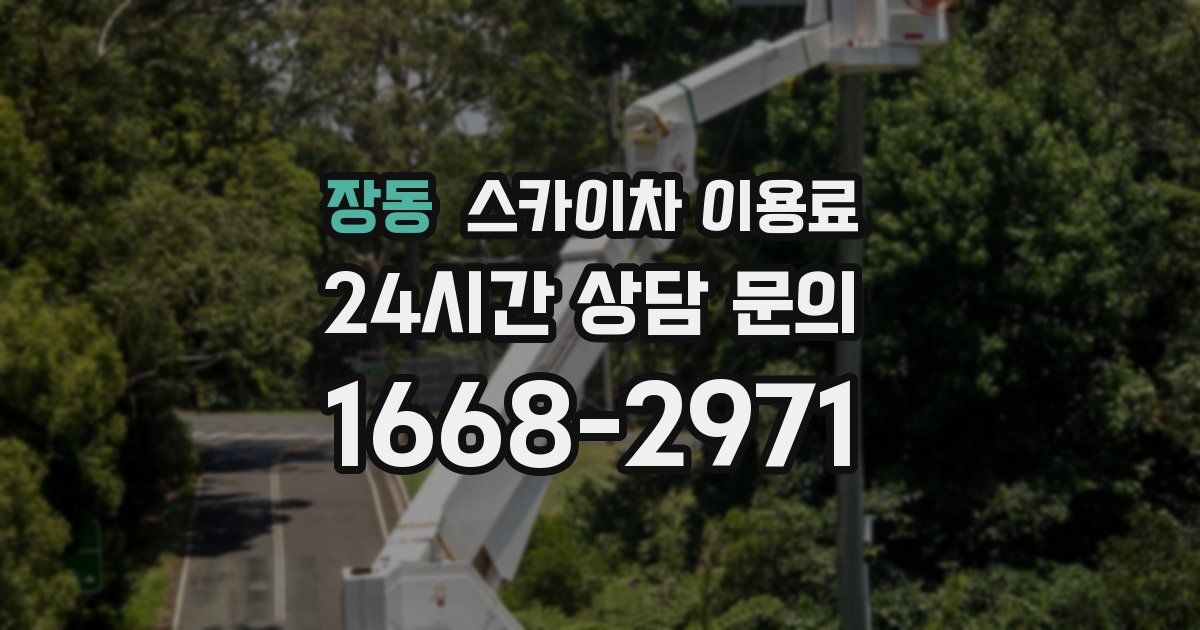 장동 스카이차 이용료
