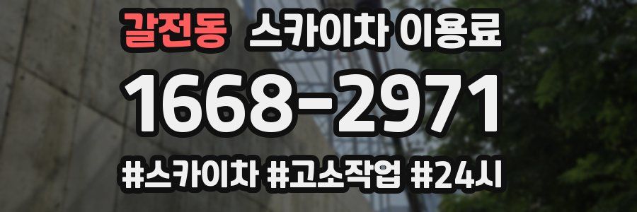 갈전동 스카이차 이용료