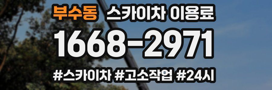 부수동 스카이차 이용료