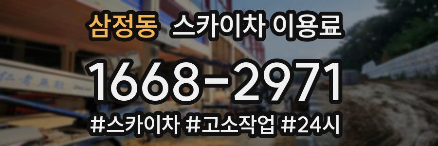 삼정동 스카이차 이용료