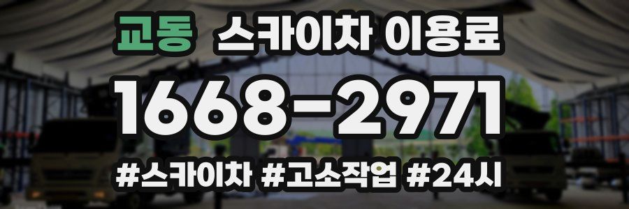 교동 스카이차 이용료