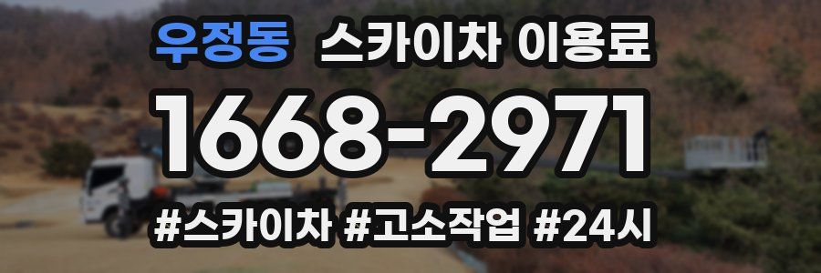 우정동 스카이차 이용료
