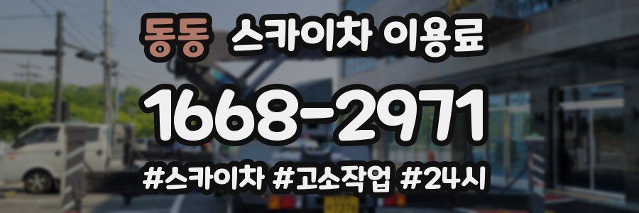 동동 스카이차 이용료