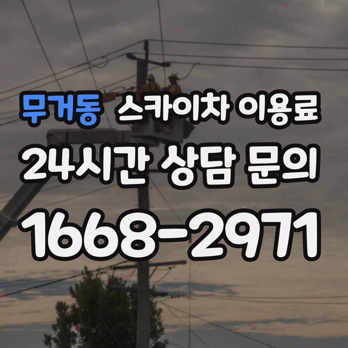 무거동 스카이차 이용료