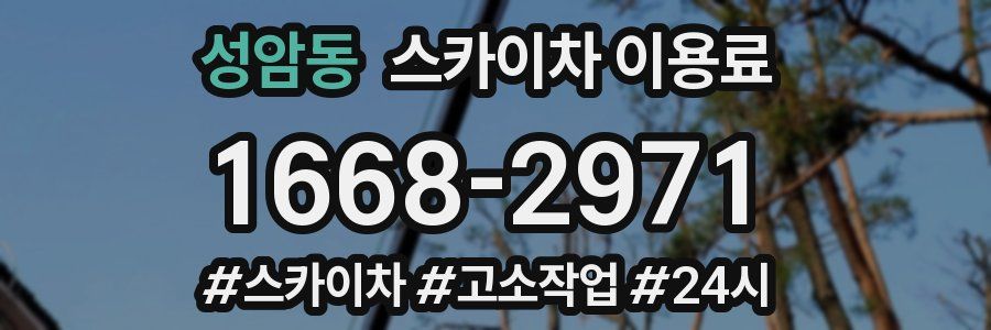 성암동 스카이차 이용료