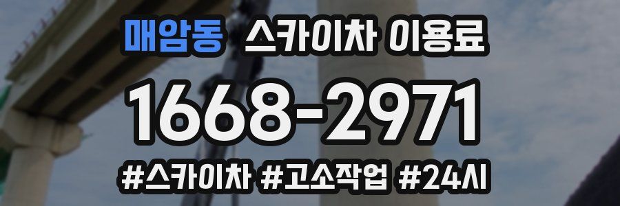 매암동 스카이차 이용료