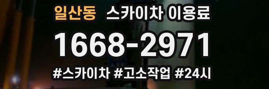 일산동 스카이차 이용료