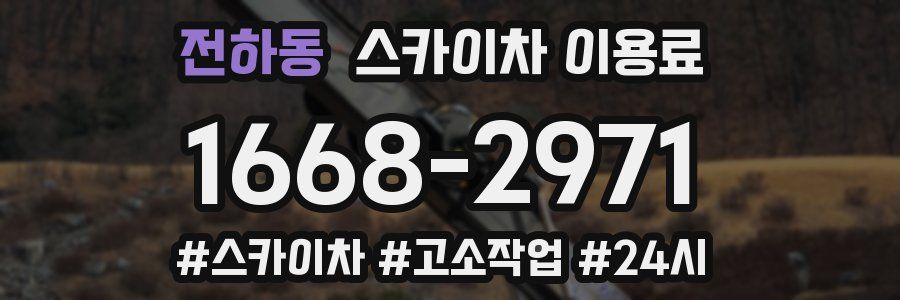 전하동 스카이차 이용료