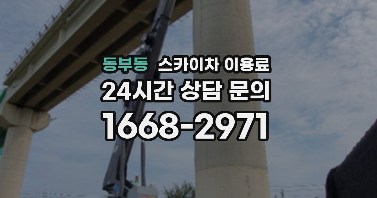 동부동 스카이차 이용료