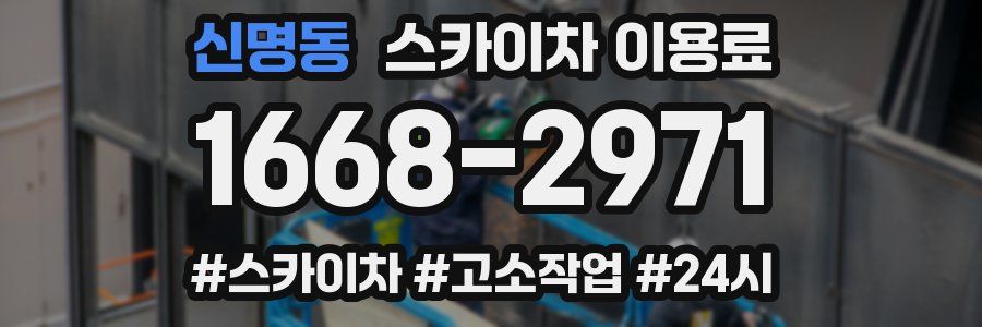 신명동 스카이차 이용료