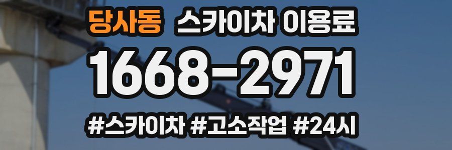 당사동 스카이차 이용료