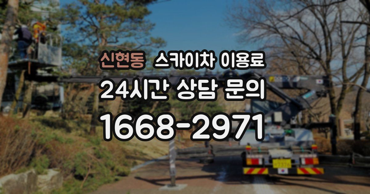 신현동 스카이차 이용료