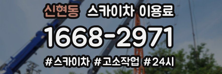 신현동 스카이차 이용료