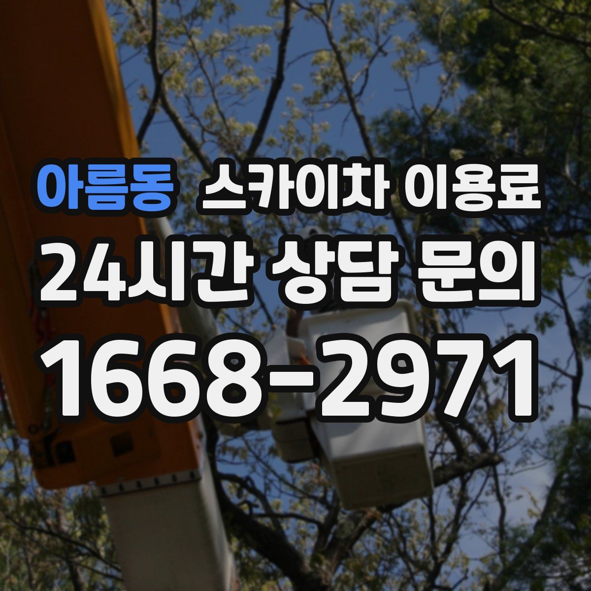 아름동 스카이차 이용료