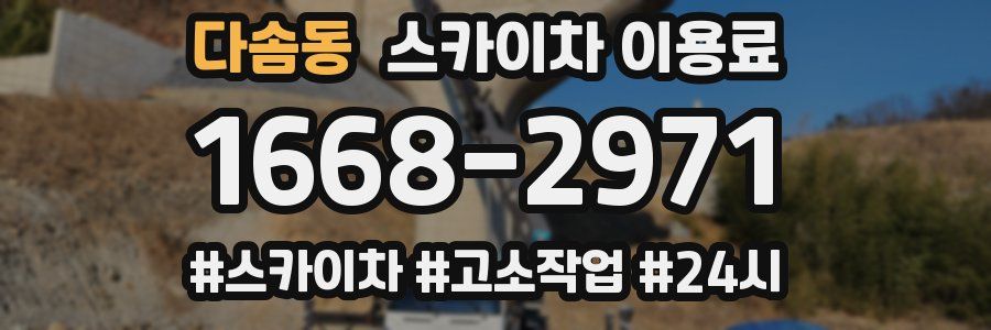다솜동 스카이차 이용료