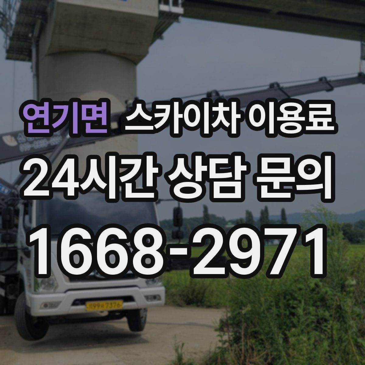 연기면 스카이차 이용료