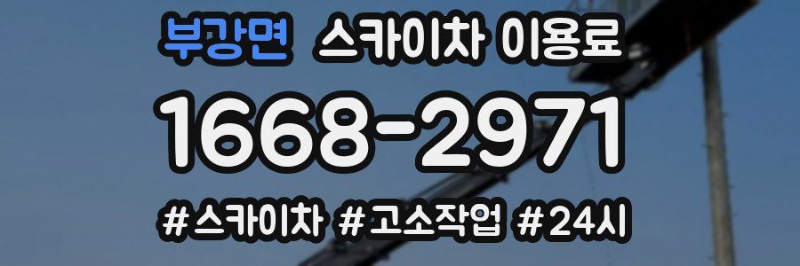 부강면 스카이차 이용료