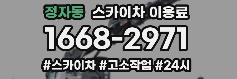 정자동 스카이차 이용료