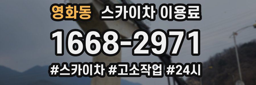 영화동 스카이차 이용료