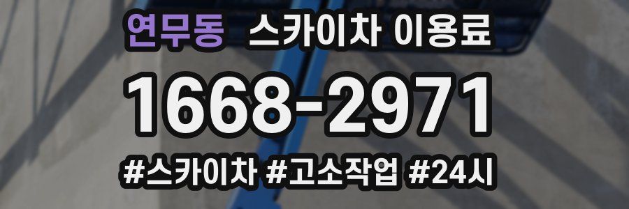 연무동 스카이차 이용료