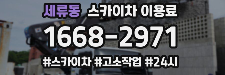 세류동 스카이차 이용료