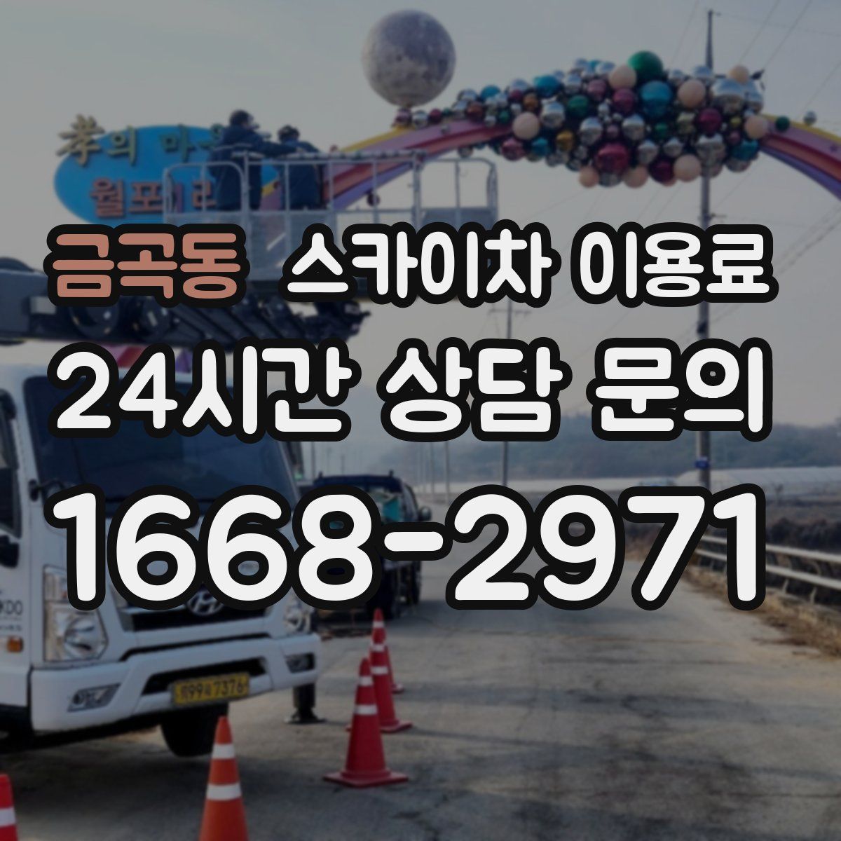 금곡동 스카이차 이용료