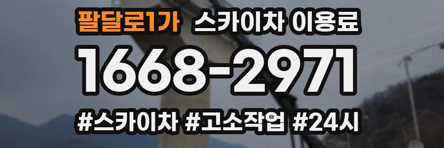 팔달로1가 스카이차 이용료