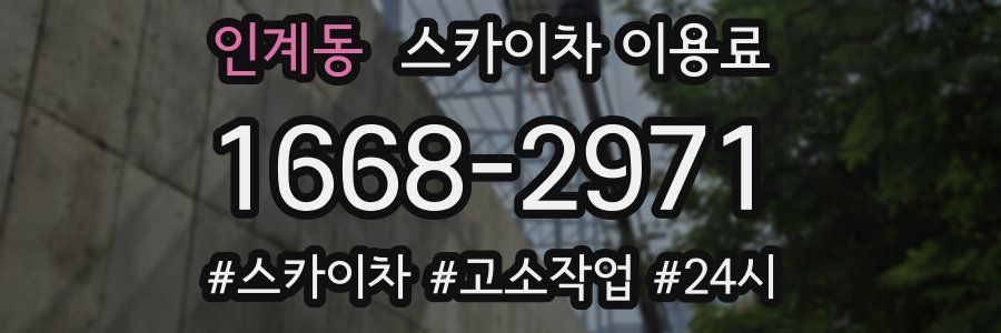 인계동 스카이차 이용료