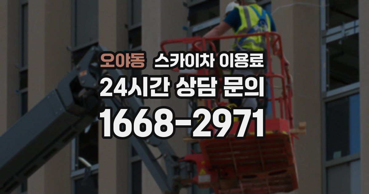 오야동 스카이차 이용료