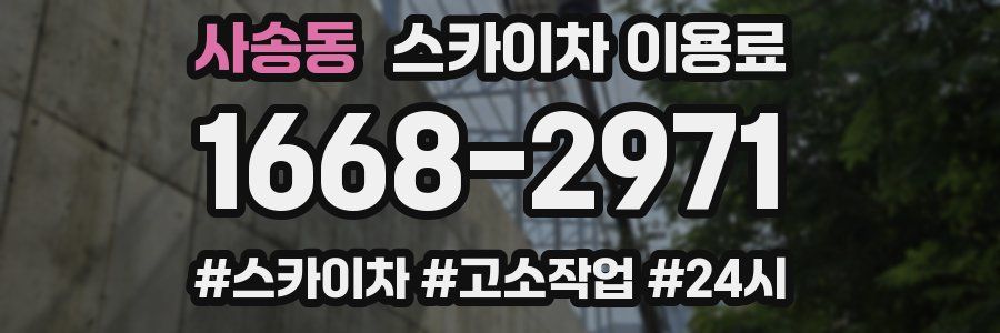 사송동 스카이차 이용료
