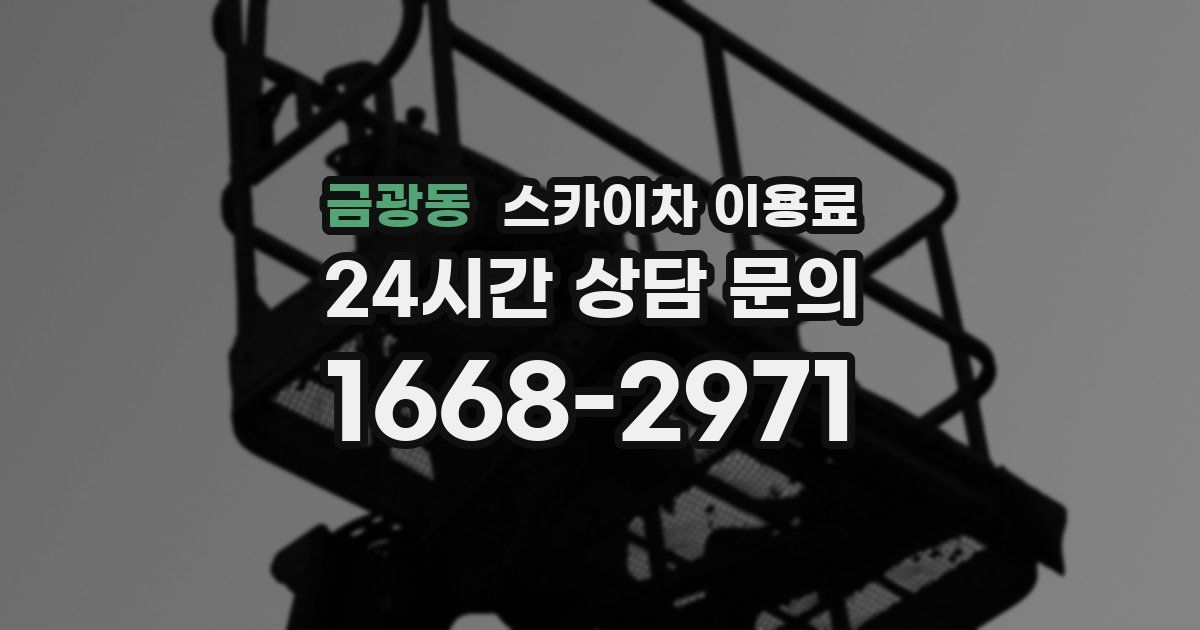 금광동 스카이차 이용료