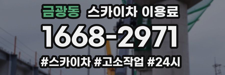 금광동 스카이차 이용료