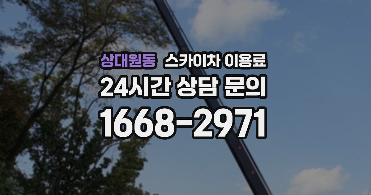 상대원동 스카이차 이용료