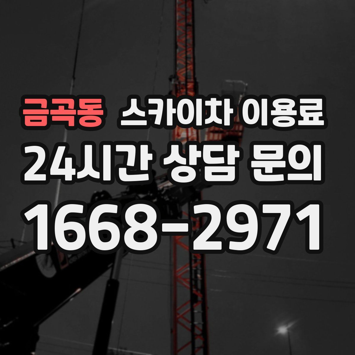 금곡동 스카이차 이용료