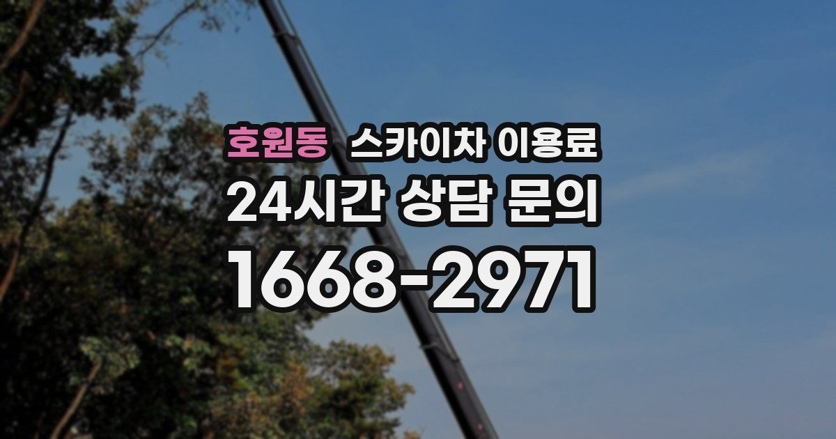 호원동 스카이차 이용료