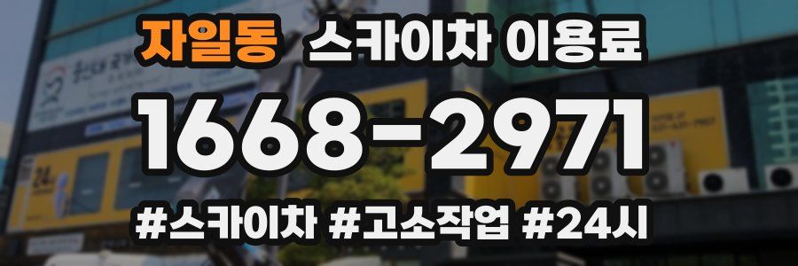 자일동 스카이차 이용료