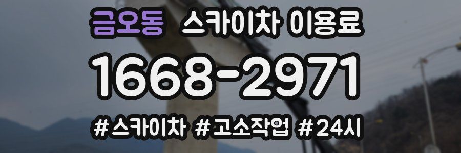 금오동 스카이차 이용료