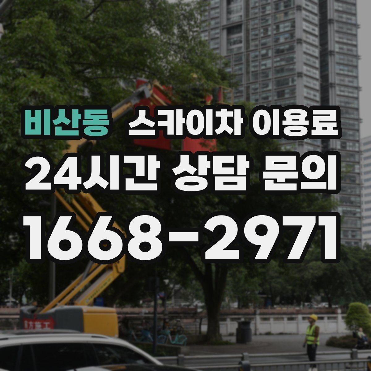 비산동 스카이차 이용료 확인 전 비교해야 할 서비스 범위