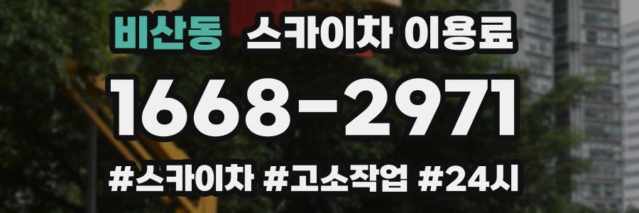 비산동 스카이차 이용료
