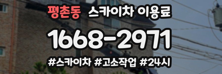 평촌동 스카이차 이용료
