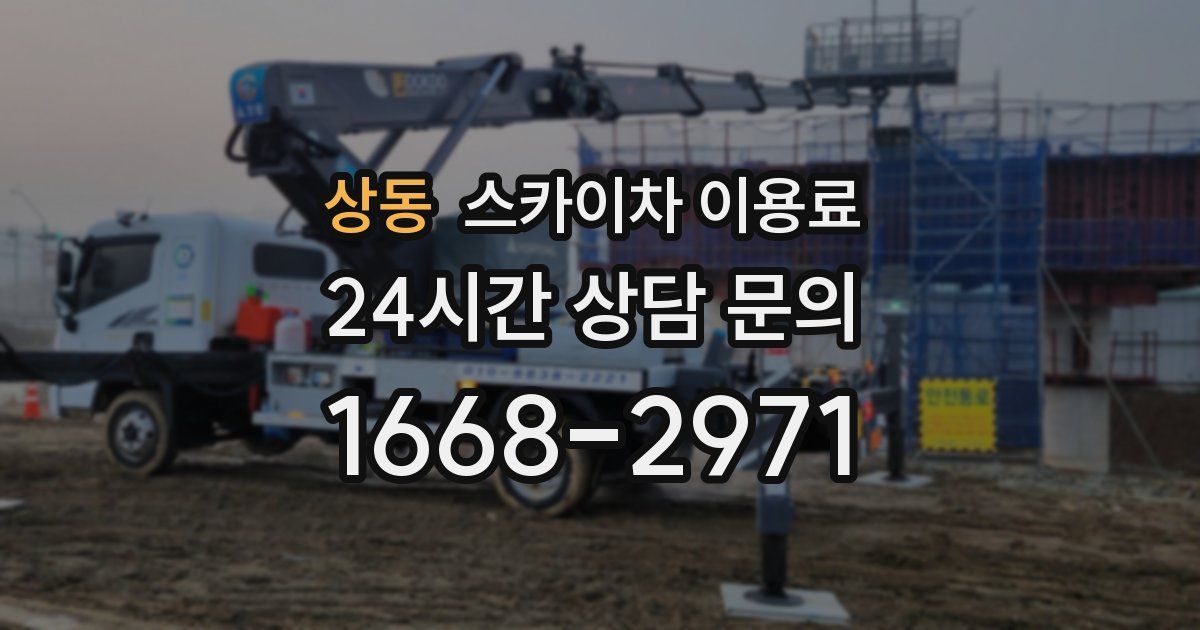 상동 스카이차 이용료