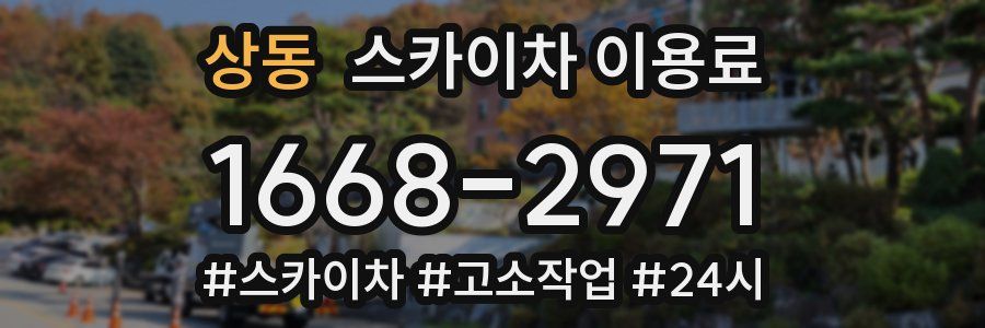 상동 스카이차 이용료