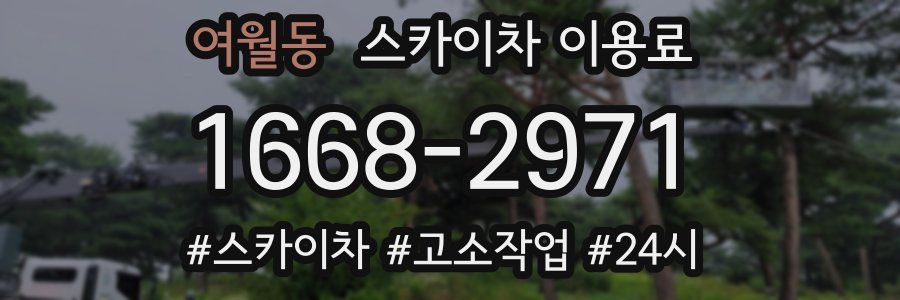 여월동 스카이차 이용료