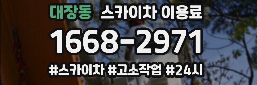 대장동 스카이차 이용료
