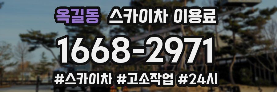 옥길동 스카이차 이용료