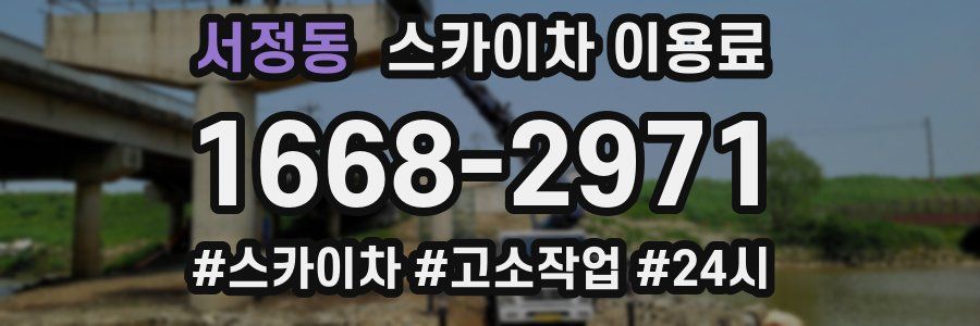 서정동 스카이차 이용료