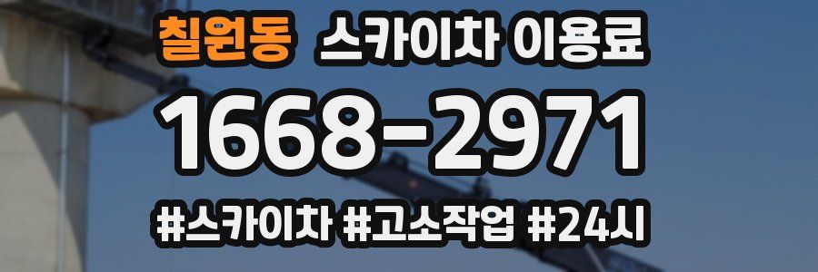 칠원동 스카이차 이용료