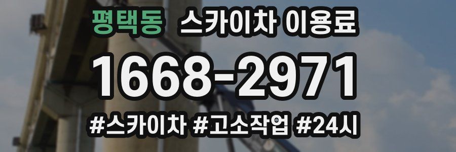평택동 스카이차 이용료