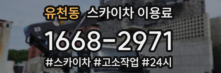 유천동 스카이차 이용료